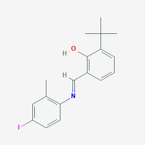 molecular formula C18H20INO B6298198 N-(3-tert-butylsalicylidene)-4-iodo-2-methylaniline CAS No. 1252594-31-2