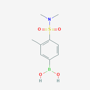 molecular formula C9H14BNO4S B6298215 [4-(Dimethylsulfamoyl)-3-methylphenyl]boronic acid, 95% CAS No. 1778667-15-4
