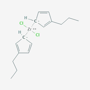 molecular formula C16H22Cl2Zr B6298222 Bis-(n-propylcyclopentadienyl)-zirconium(IV)-dichloride CAS No. 73364-09-7