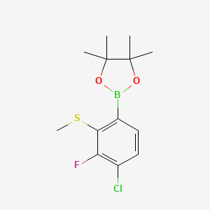 molecular formula C13H17BClFO2S B6298244 4-Chloro-3-fluoro-2-methylthiophenylboronic acid pinacol ester CAS No. 1680200-85-4