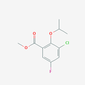 molecular formula C11H12ClFO3 B6298248 Methyl 3-chloro-5-fluoro-2-isopropoxybenzoate CAS No. 2121777-23-7