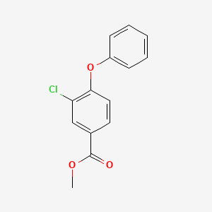 molecular formula C14H11ClO3 B6298260 3-Chloro-4-phenoxybenzoic acid methyl ester CAS No. 158771-42-7