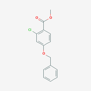 molecular formula C15H13ClO3 B6298281 Methyl 4-benzyloxy-2-chlorobenzoate CAS No. 154605-91-1