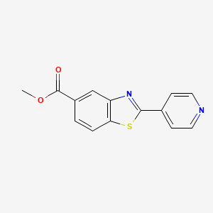 molecular formula C14H10N2O2S B6298300 Methyl 2-(pyridin-4-yl)benzo[d]thiazole-5-carboxylate, 99% CAS No. 80527-75-9