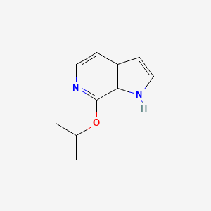 molecular formula C10H12N2O B6298304 7-Isopropoxy-1H-pyrrolo[2,3-c]pyridine, 99,5% CAS No. 2301849-09-0