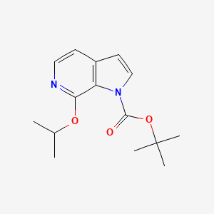 molecular formula C15H20N2O3 B6298326 t-Butyl 7-isopropoxy-1H-pyrrolo[2,3-c]pyridine-1-carboxylate, 99% CAS No. 2301848-74-6
