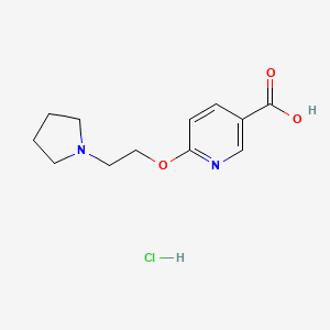 6-(2-(Pyrrolidin-1-yl)ethoxy)nicotinic acid hydrochloride