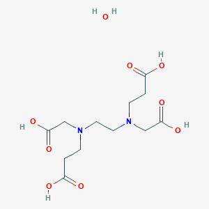 molecular formula C12H22N2O9 B6298405 Ethylenediamine-N,N'-diacetic-N,N'-dipropionic acid hydrate CAS No. 2415751-46-9