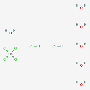 molecular formula Cl6H14O6Os B6298424 Dihydrogen hexachloroosmate(IV) hexahydrate CAS No. 27057-71-2