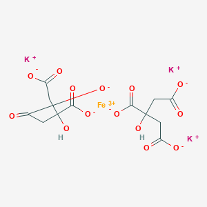 molecular formula C12H10FeK3O14 B6298440 Potassium iron(III) citrate, pract. CAS No. 88717-13-9