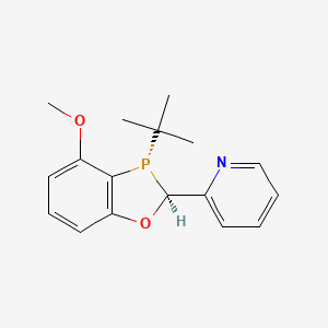 molecular formula C17H20NO2P B6298470 2-((2S,3S)-3-(tert-Butyl)-4-methoxy-2,3-dihydrobenzo[d][1,3]oxaphosphol-2-yl)pyridine, 97% (>99% ee) CAS No. 2565792-52-9