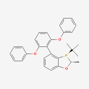 molecular formula C30H29O3P B6298488 (2R,3R)-3-(tert-butyl)-4-(2,6-diphenoxyphenyl)-2-methyl-2,3-dihydrobenzo[d][1,3]oxaphosphole, 97% (>99% ee) CAS No. 2565792-32-5