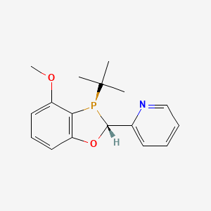 molecular formula C17H20NO2P B6298509 2-((2R,3R)-3-(tert-Butyl)-4-methoxy-2,3-dihydrobenzo[d][1,3]oxaphosphol-2-yl)pyridine, 97% (>99% ee) CAS No. 1542796-07-5