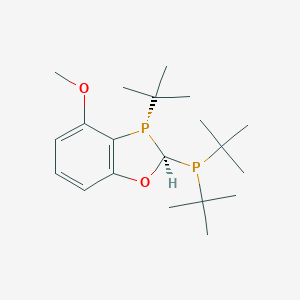 molecular formula C20H34O2P2 B6298511 (2R,3S)-3-(tert-Butyl)-2-(di-tert-butylphosphino)-4-methoxy-2,3-dihydrobenzo[d][1,3]oxaphosphole, 97% (>99% ee) (2R,3S)-MeO-POP CAS No. 2415751-90-3