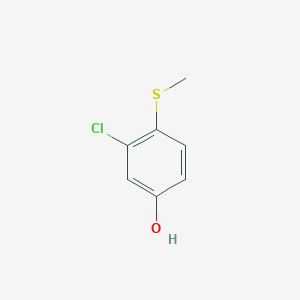 molecular formula C7H7ClOS B6298531 3-Chloro-4-(methylthio)phenol CAS No. 13560-43-5