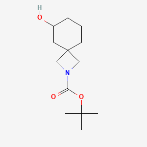 molecular formula C13H23NO3 B6298537 t-Butyl 6-hydroxy-2-azaspiro[3.5]nonane-2-carboxylate CAS No. 2168171-77-3