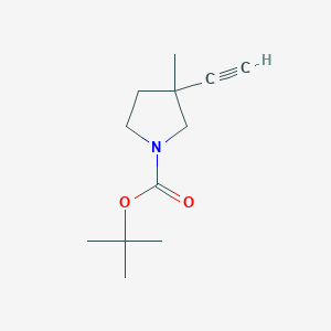 tert-Butyl 3-ethynyl-3-methylpyrrolidine-1-carboxylate