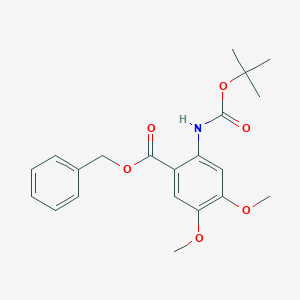 Benzyl 2-((t-butoxycarbonyl)amino)-4,5-dimethoxybenzoate