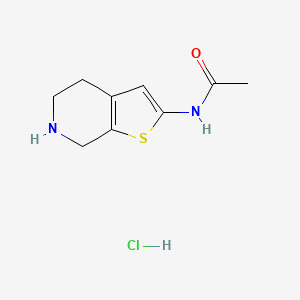 molecular formula C9H13ClN2OS B6298599 N-(4,5,6,7-Tetrahydrothieno[2,3-c]pyridin-2-yl)acetamide HCl CAS No. 2304583-91-1