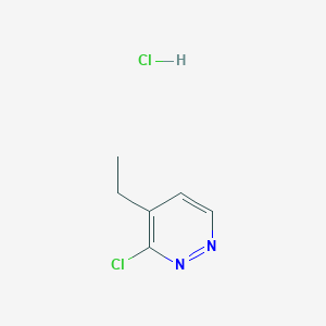 molecular formula C6H8Cl2N2 B6298662 3-Chloro-4-ethylpyridazine HCl CAS No. 2304584-17-4