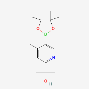 2-(4-Methyl-5-(4,4,5,5-tetramethyl-1,3,2-dioxaborolan-2-yl)pyridin-2-yl)propan-2-ol