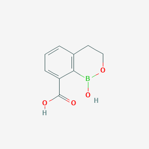 molecular formula C9H9BO4 B6298687 1-Hydroxy-3,4-dihydro-1H-benzo[c][1,2]oxaborinine-8-carboxylic acid CAS No. 2304634-85-1