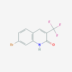 molecular formula C10H5BrF3NO B6298727 7-Bromo-3-(trifluoromethyl)quinolin-2(1H)-one CAS No. 2135332-93-1