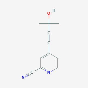 4-(3-Hydroxy-3-methylbut-1-yn-1-yl)picolinonitrile