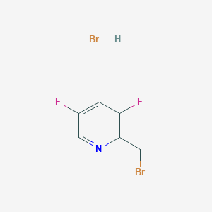 molecular formula C6H5Br2F2N B6298766 2-(Bromomethyl)-3,5-difluoro-pyridine HBr CAS No. 1293388-07-4