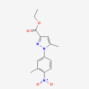 Ethyl 5-methyl-1-(3-methyl-4-nitrophenyl)-1H-pyrazole-3-carboxylate
