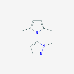 molecular formula C10H13N3 B6298779 5-(2,5-Dimethyl-1H-pyrrol-1-yl)-1-methyl-1H-pyrazole CAS No. 34605-70-4