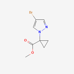molecular formula C8H9BrN2O2 B6298795 Methyl 1-(4-bromopyrazol-1-yl)cyclopropanecarboxylate CAS No. 2306273-21-0