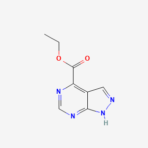 molecular formula C8H8N4O2 B6298797 Ethyl 1H-pyrazolo[3,4-d]pyrimidine-4-carboxylate CAS No. 2306272-96-6