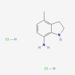molecular formula C9H14Cl2N2 B6298822 4-Methylindolin-7-amine dihydrochloride CAS No. 2306270-42-6