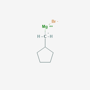 molecular formula C6H11BrMg B6298844 Cyclopentylmethylmagnesium bromide, 0.5M THF CAS No. 114855-97-9