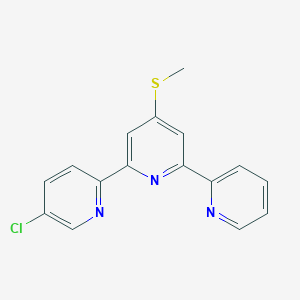 molecular formula C16H12ClN3S B6298887 6-(5-Chloropyridin-2-yl)-4-(methylsulfanyl)-2,2'-bipyridine CAS No. 2308764-70-5