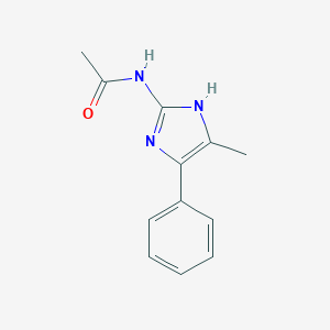 molecular formula C12H13N3O B062989 N-(4-Methyl-5-phenyl-1H-imidazol-2-YL)acetamide CAS No. 160072-51-5