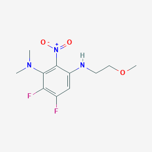 4,5-Difluoro-N1-(2-methoxyethyl)-N3,N3-dimethyl-2-nitrobenzene-1,3-diamine