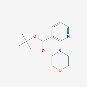 molecular formula C14H20N2O3 B6298946 2-Morpholin-4-yl-nicotinic acid tert-butyl ester CAS No. 2368870-74-8