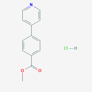 molecular formula C13H12ClNO2 B6298985 4-Pyridin-4-yl-benzoic acid methyl ester hydrochloride CAS No. 2123609-55-0