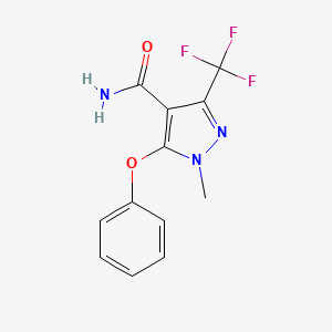 1-Methyl-5-phenoxy-3-trifluoromethyl-1H-pyrazole-4-carboxylic acid amide