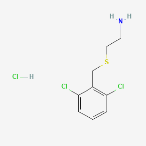 molecular formula C9H12Cl3NS B6299121 2-(2,6-Dichloro-benzylsulfanyl)-ethylamine hydrochloride CAS No. 40379-43-9