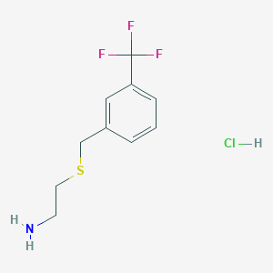 molecular formula C10H13ClF3NS B6299137 2-(3-Trifluoromethyl-benzylsulfanyl)-ethylamine;  hydrochloride CAS No. 2368871-49-0