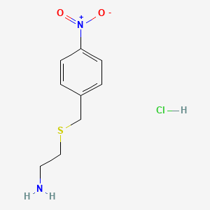 molecular formula C9H13ClN2O2S B6299144 2-(4-Nitro-benzylsulfanyl)-ethylamine hydrochloride CAS No. 99048-94-9