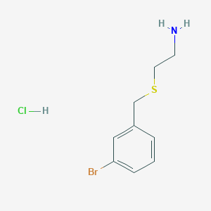 molecular formula C9H13BrClNS B6299152 2-(3-Bromo-benzylsulfanyl)-ethylamine;  hydrochloride CAS No. 2368871-27-4