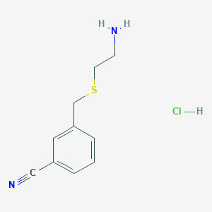 3-(2-Amino-ethylsulfanylmethyl)-benzonitrile;  hydrochloride