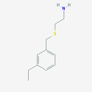 molecular formula C11H17NS B6299166 2-(3-Ethyl-benzylsulfanyl)-ethylamine CAS No. 2368870-47-5