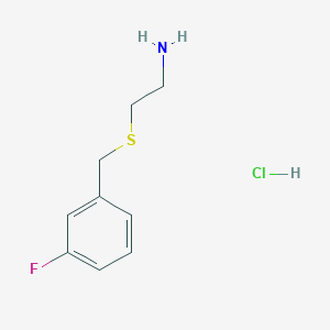 molecular formula C9H13ClFNS B6299175 2-(3-Fluoro-benzylsulfanyl)-ethylamine;  hydrochloride CAS No. 2368870-80-6