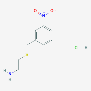 molecular formula C9H13ClN2O2S B6299180 2-(3-Nitro-benzylsulfanyl)-ethylamine;  hydrochloride CAS No. 2368872-14-2