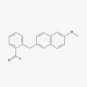 molecular formula C19H16O2 B6299197 2-(6-Methoxy-naphthalen-2-ylmethyl)-benzaldehyde CAS No. 1218996-94-1